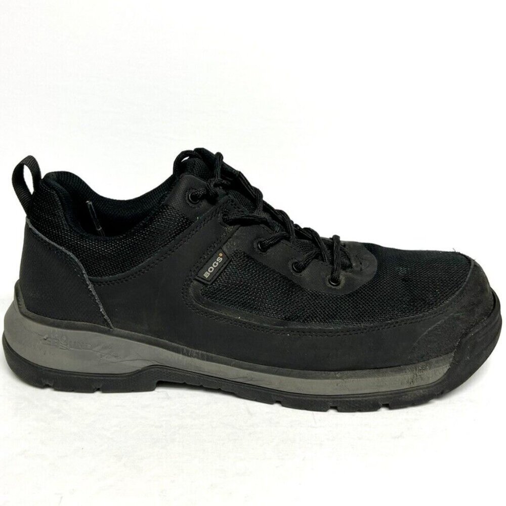 Bogs Mens Shale Low Composite Toe Sneakers Black Size 10 M